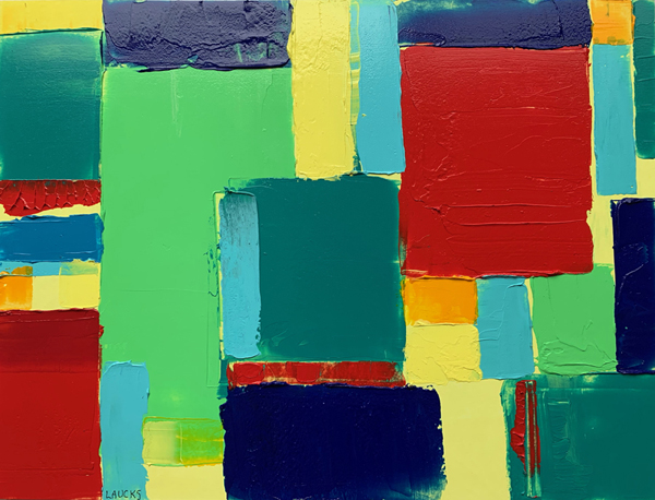 Second in the series Homage to Hans Hofmann painted by Mary Laucks